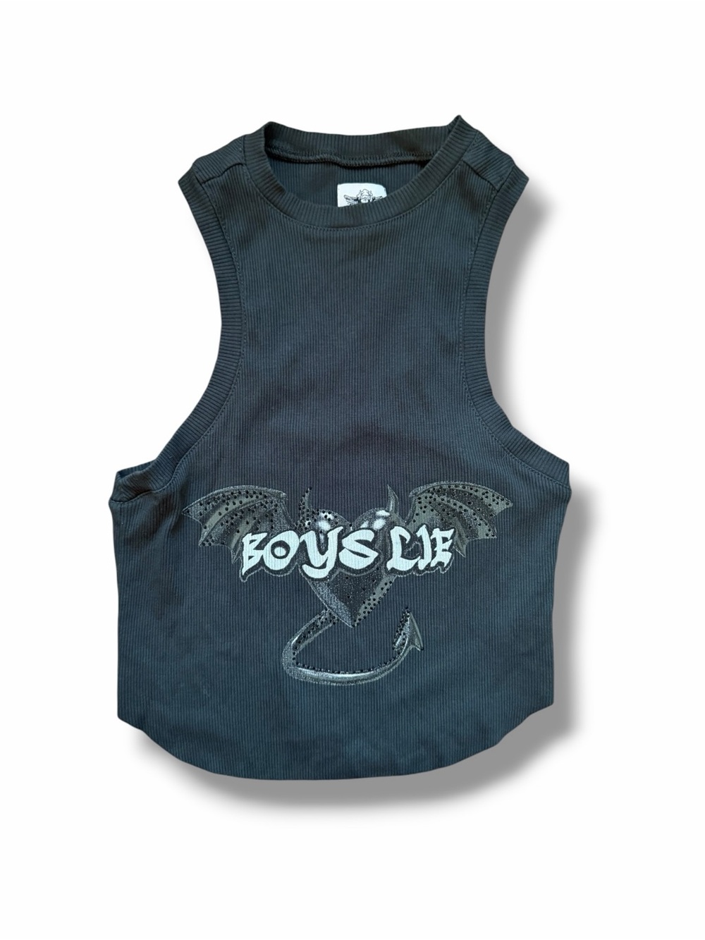 Boys Lie Cropped Tank One Size